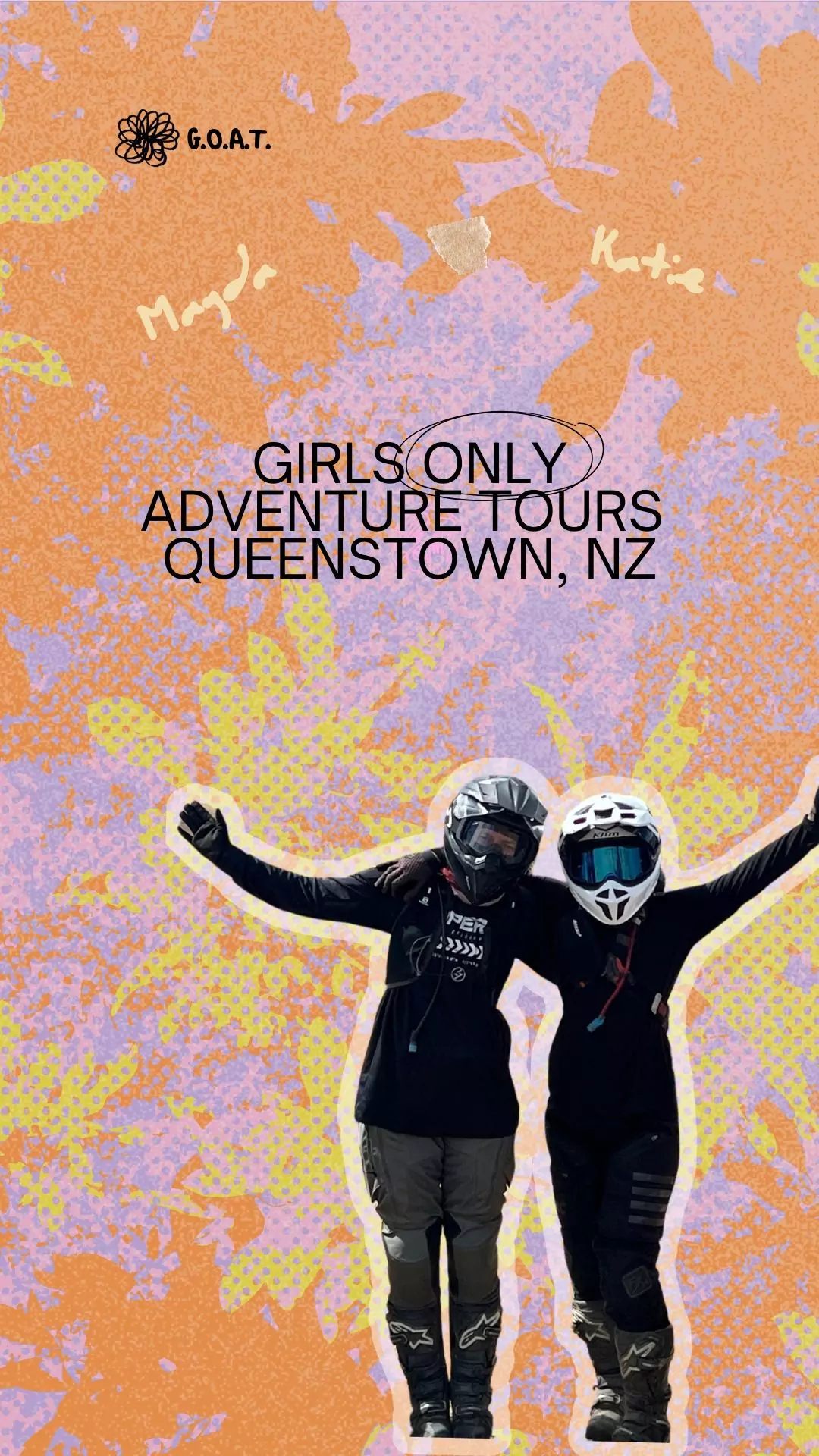 A female motorcyclist navigating a stunning off-road trail in Queenstown, part of the GOAT experience – an exclusive motorcycle tour for women led by experienced riders and supported by expert guides.